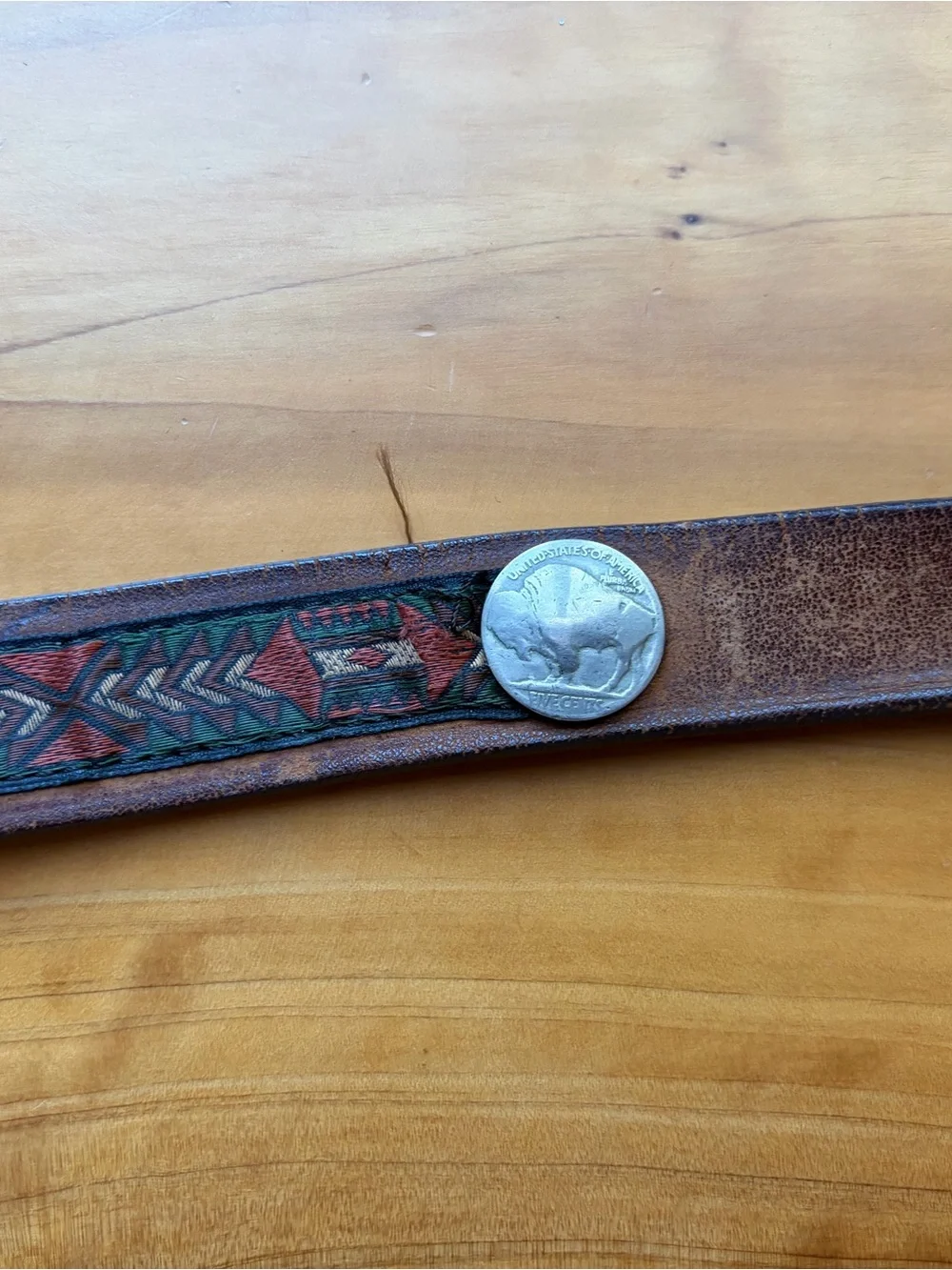 Men's Brown Leather Belt - Classic Casual Style